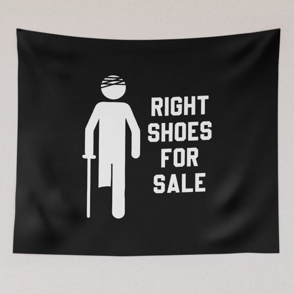 Item preview, Right Shoes For Sale - Funny Leg Amputee Humor designed and sold by kafferahelma.