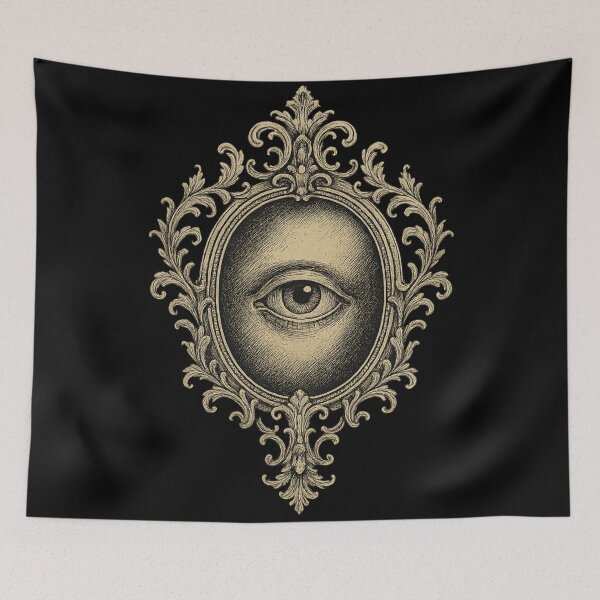Item preview, Ornate Gothic Eye Frame – Victorian Occult Symbol designed and sold by Mouraludia.