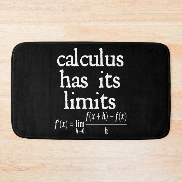 Item preview, Funny Nerdy Calculus Has Its Limits Teacher White Text designed and sold by MathWare MathClips.