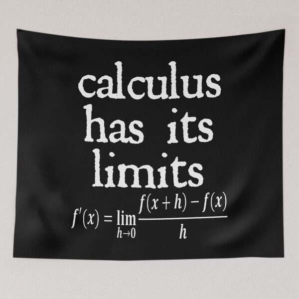 Item preview, Funny Nerdy Calculus Has Its Limits Teacher White Text designed and sold by MathWare MathClips.