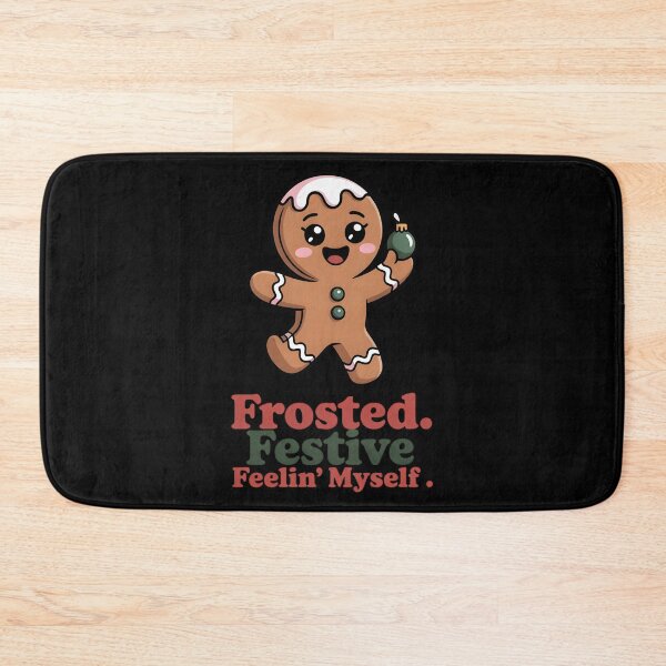 Item preview, Festive Gingerbread Christmas T-Shirt – Frosted Cookie Humor – Holiday Party Gift designed and sold by SoftyDesigns.