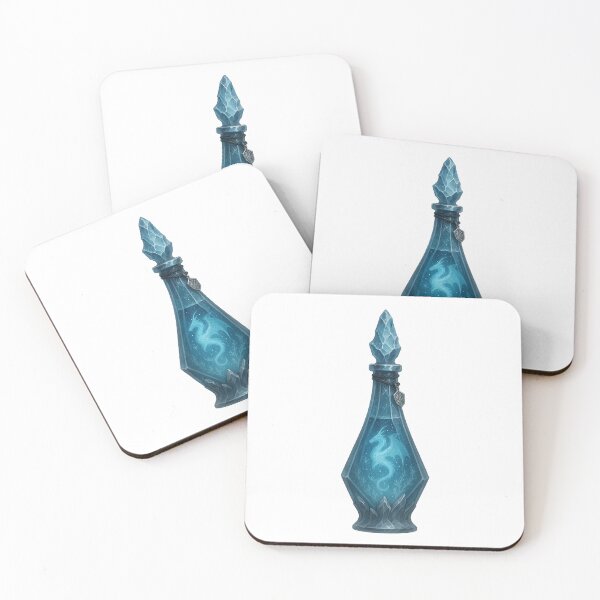 Item preview, Winterdrake Ichor – Icy Dragon Essence Potion Sticker designed and sold by AlcheArtsStudio.
