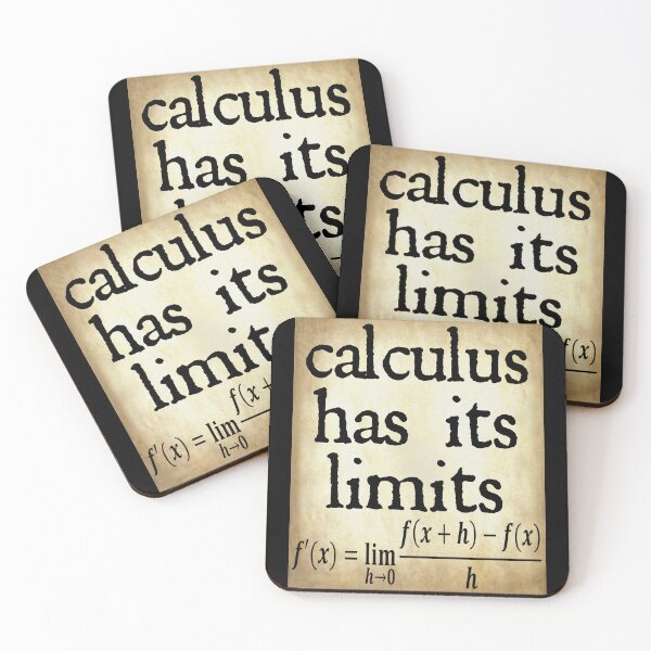 Item preview, Funny Nerdy Calculus Has Its Limits Teacher Black Text Parchment designed and sold by MathWare MathClips.