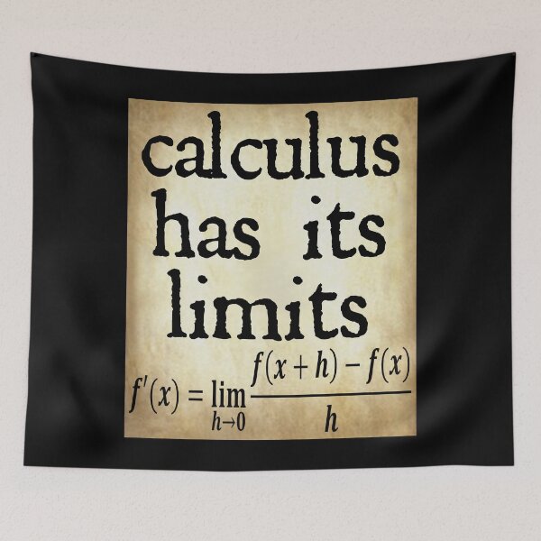 Item preview, Funny Nerdy Calculus Has Its Limits Teacher Black Text Parchment designed and sold by MathWare MathClips.