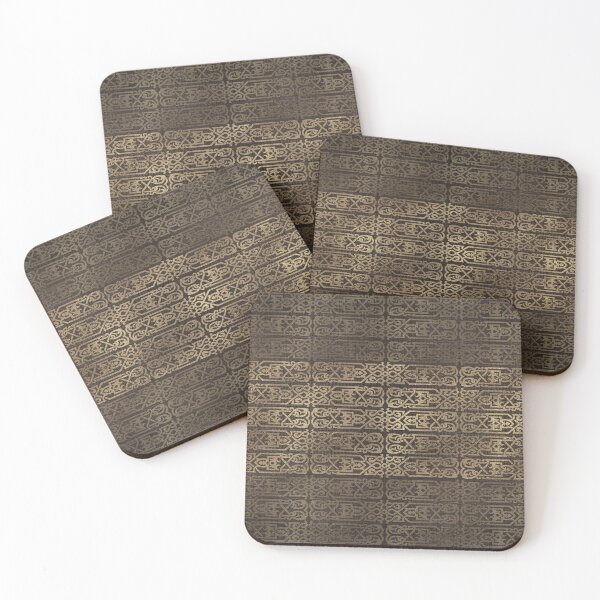 Item preview, Golden Celtic Pattern on wooden texture designed and sold by Nartissima.