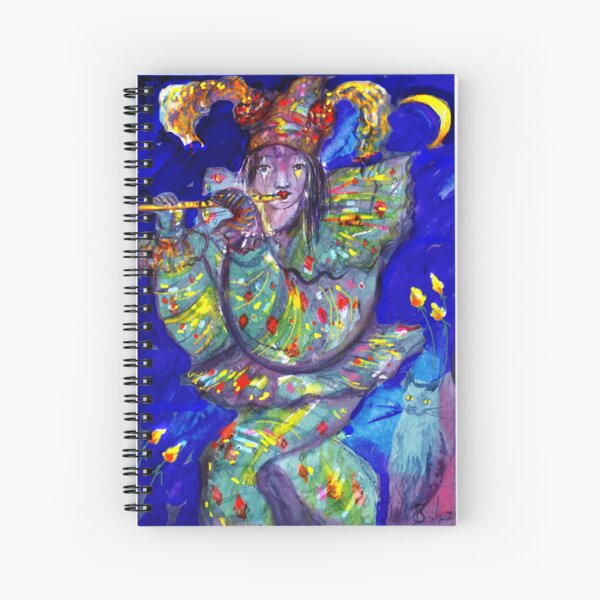 Item preview, FLUTIST IN BLUE / Venetian Carnival Night designed and sold by BulganLumini.