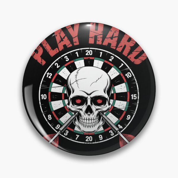 Item preview, Play Hard Skull Arrow dartboard bullseye Team - Darts designed and sold by duolastgend.