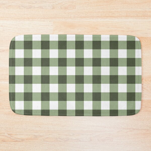 Item preview, Sage green gingham plaid pattern designed and sold by by-jwp.