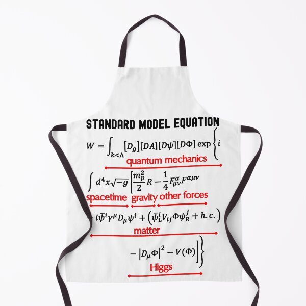 Item preview, Nerdy Standard Model Equation Physics Teacher Black Text designed and sold by MathWare MathClips.