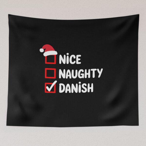 Item preview, Nice Naughty Danish Christmas Denmark Heritage Roots designed and sold by duolastgend.
