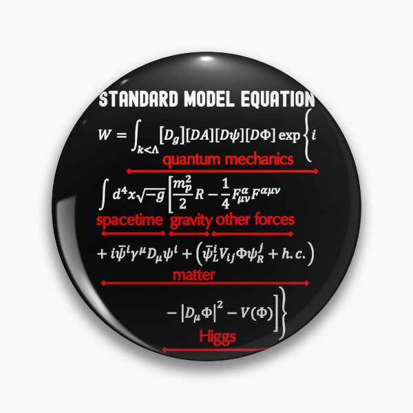 Item preview, Nerdy Standard Model Equation Physics Teacher White Text designed and sold by MathWare MathClips.