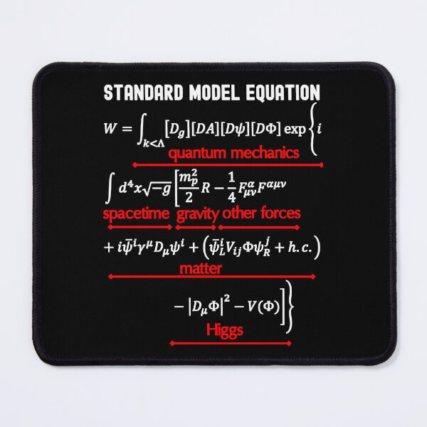 Item preview, Nerdy Standard Model Equation Physics Teacher White Text designed and sold by MathWare MathClips.