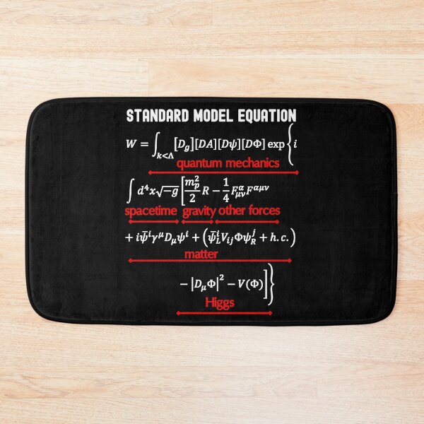 Item preview, Nerdy Standard Model Equation Physics Teacher White Text designed and sold by MathWare MathClips.