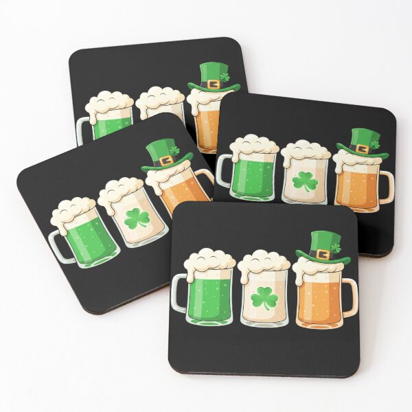 Artikelvorschau, Irisches Bier, Irland-Flagge, St. Patrick's Day, Männer, Frauen, Kobold entworfen und verkauft von Alexis Art Collection.