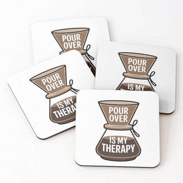 Item preview, Pour Over My Therapy .Minimalist Coffee Shirt designed and sold by Viktorio Art Shop.