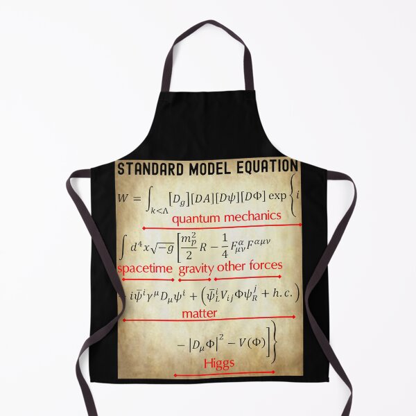 Item preview, Nerdy Standard Model Equation Physics Teacher Black Text Parchment designed and sold by MathWare MathClips.