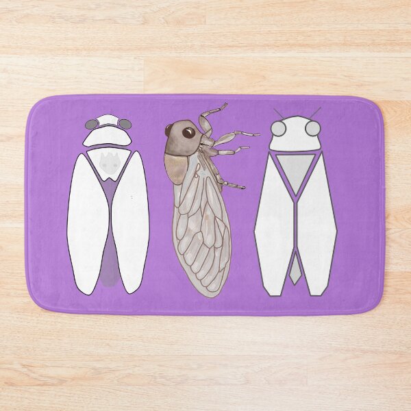 Item preview, Three detailed graphic cicadas. designed and sold by chromyral-creations.