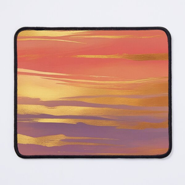 Item preview, Golden Sunset Abstract Peach and Purple Clouds designed and sold by LakLuxe studio .