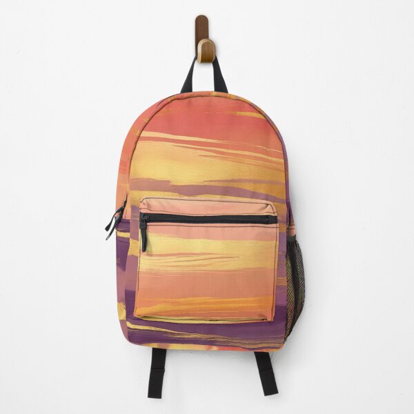 Item preview, Golden Sunset Abstract Peach and Purple Clouds designed and sold by LakLuxe studio .