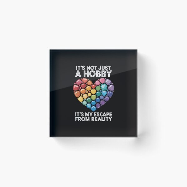 Item preview, Not Just Hobby It's My Escape From Reality Diamond Painting designed and sold by tlallimicrichi.