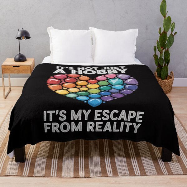 Item preview, Not Just Hobby It's My Escape From Reality Diamond Painting designed and sold by tlallimicrichi.