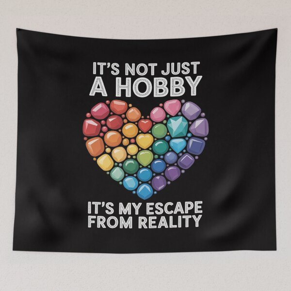 Item preview, Not Just Hobby It's My Escape From Reality Diamond Painting designed and sold by tlallimicrichi.