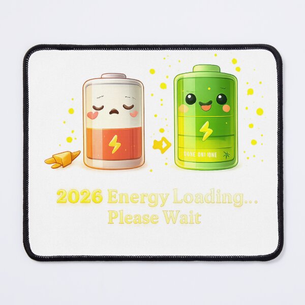 Item preview, 2026 Energy Loading – Funny Battery Progress Design designed and sold by CraftLum.