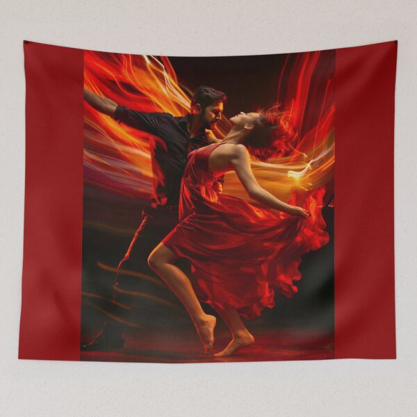 Item preview, Salsa in Liquid Fire designed and sold by ArgentoArt.