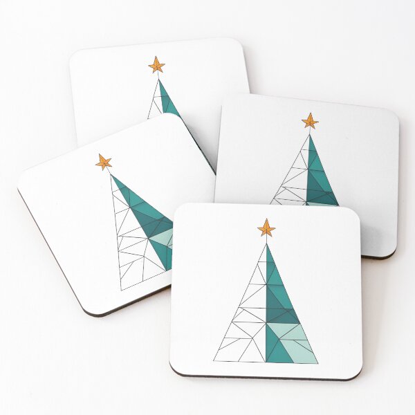 Item preview, Geometric Christmas Tree – Minimal Holiday Design designed and sold by AlxVel.
