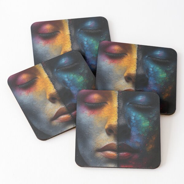 Item preview, Split color palette of the female face designed and sold by Mianku | Für das Leben.