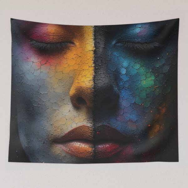 Item preview, Split color palette of the female face designed and sold by Mianku | Für das Leben.