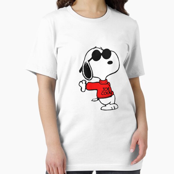 Snoopy Joe Cool Wearing Sunglasses on Black Background Essential T-Shirt