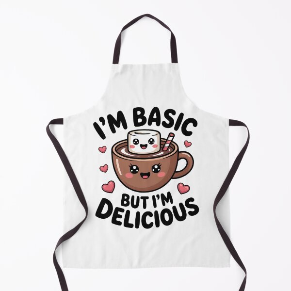 Item preview, I’m Basic But I’m Delicious | Cute Hot Chocolate T-Shirt | Marshmallow Kawaii Quote | Cozy Winter Gift designed and sold by SoftyDesigns.