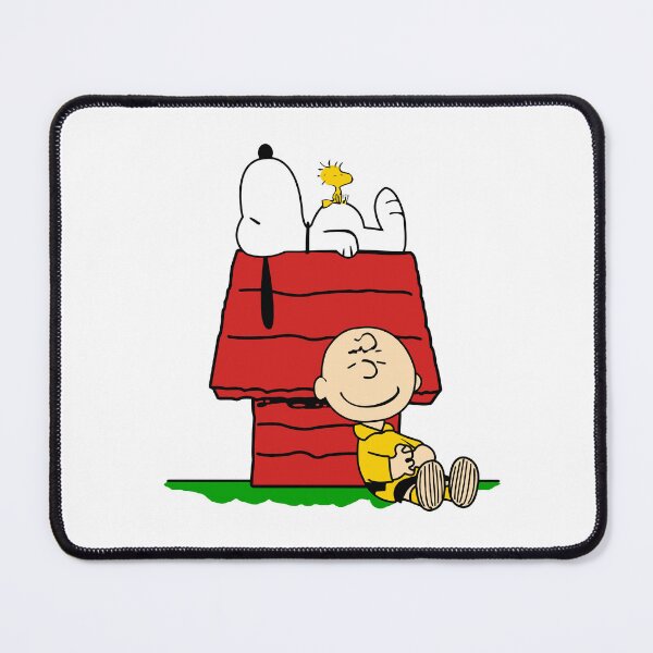 Item preview, Snoopy Relaxing on Doghouse with Charlie Brown Smiling designed and sold by dlindzw.