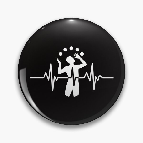 Item preview, Juggler Heartbeat ECG Juggling Gift for Jugglers designed and sold by AnimeManga2D.