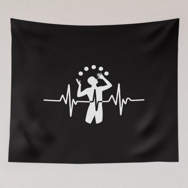 Item preview, Juggler Heartbeat ECG Juggling Gift for Jugglers designed and sold by AnimeManga2D.