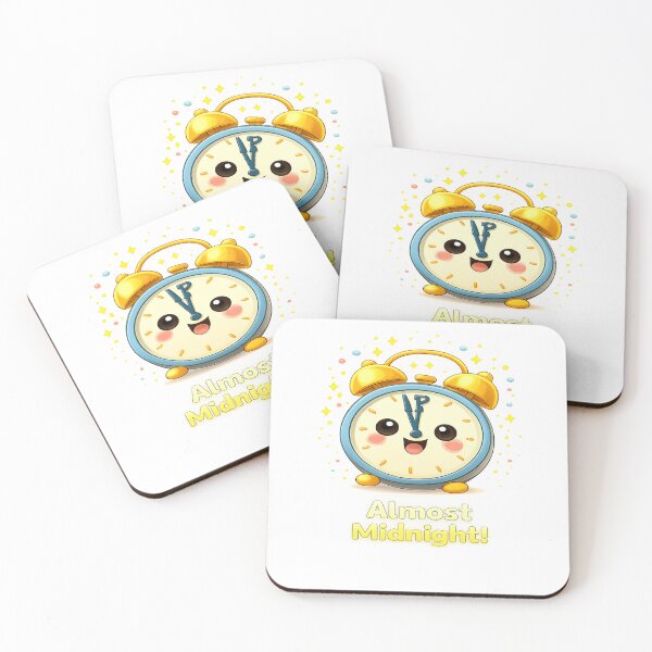 Item preview, Almost Midnight – Kawaii Clock Cute New Year Countdown Design designed and sold by CraftLum.