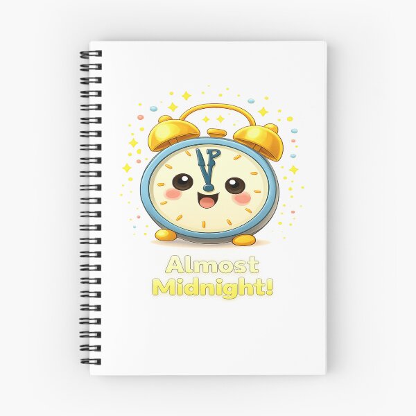 Item preview, Almost Midnight – Kawaii Clock Cute New Year Countdown Design designed and sold by CraftLum.