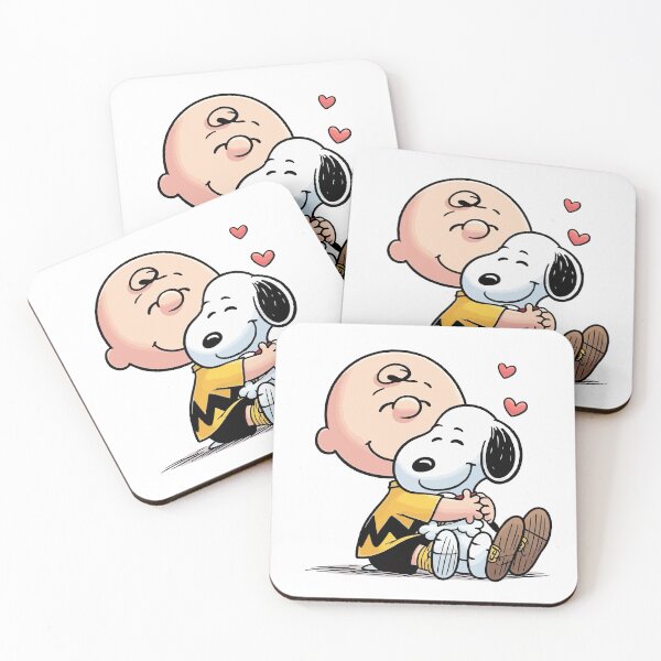 Item preview, Charlie Brown Hugging Snoopy with Love and Hearts designed and sold by dlindzw.