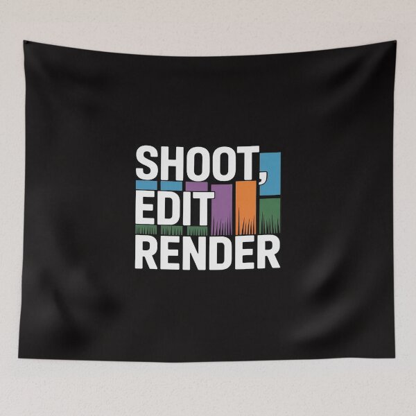 Item preview, Shoot Edit Render Video Editor Editing Videographer designed and sold by AnimeManga2D.