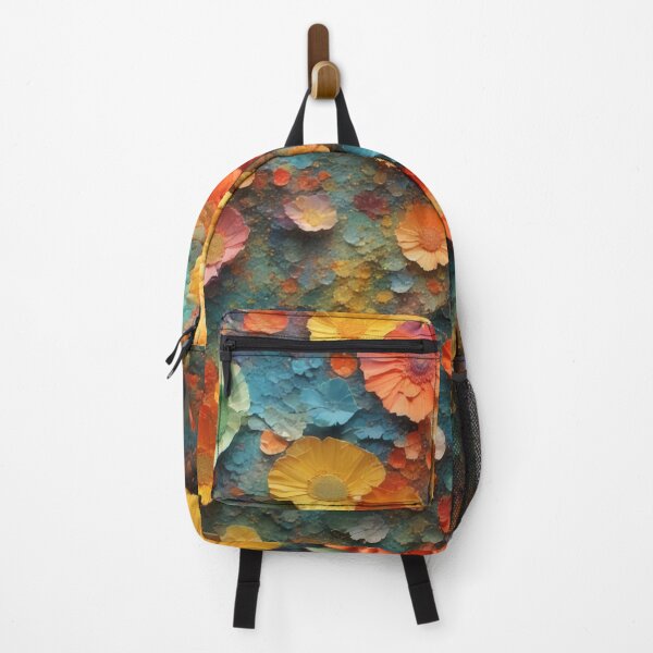 Item preview, Vibrant floral diversity on a textured background designed and sold by Mianku | Für das Leben.