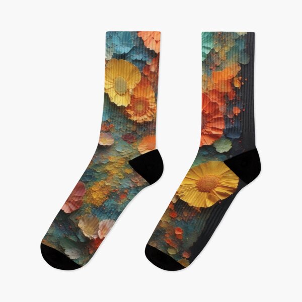 Item preview, Vibrant floral diversity on a textured background designed and sold by Mianku | Für das Leben.
