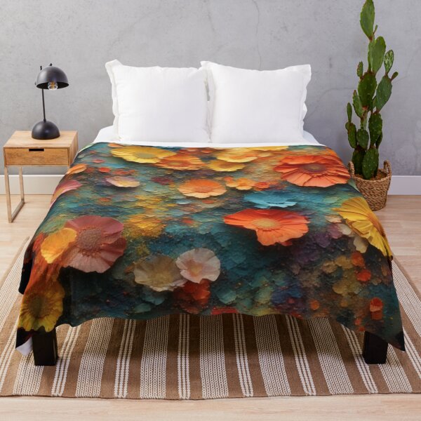 Item preview, Vibrant floral diversity on a textured background designed and sold by Mianku | Für das Leben.