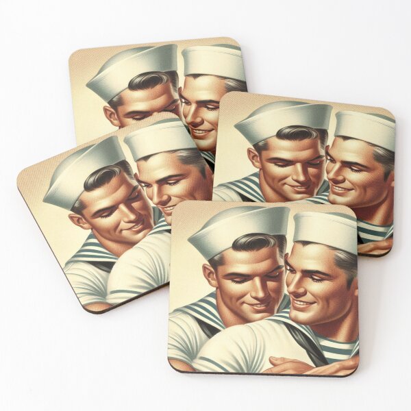 Item preview, 1940s Vintage Sailors Steam San Francisco Tom of Finland Tribute Gay Pride Graphic Design designed and sold by ItsAKinkThing.