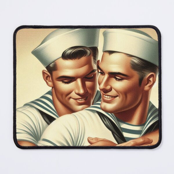 Item preview, 1940s Vintage Sailors Steam San Francisco Tom of Finland Tribute Gay Pride Graphic Design designed and sold by ItsAKinkThing.