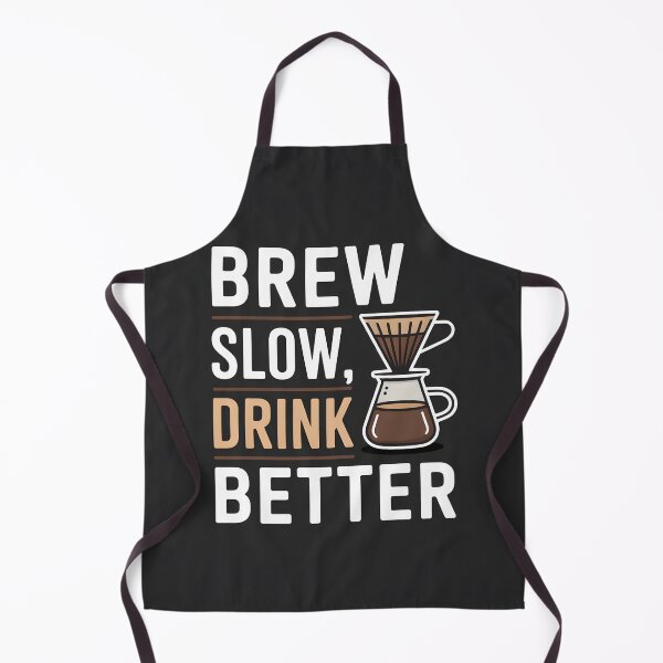 Item preview, Brew Slow Drink Better Minimalist Coffee Shirt designed and sold by Viktorio Art Shop.