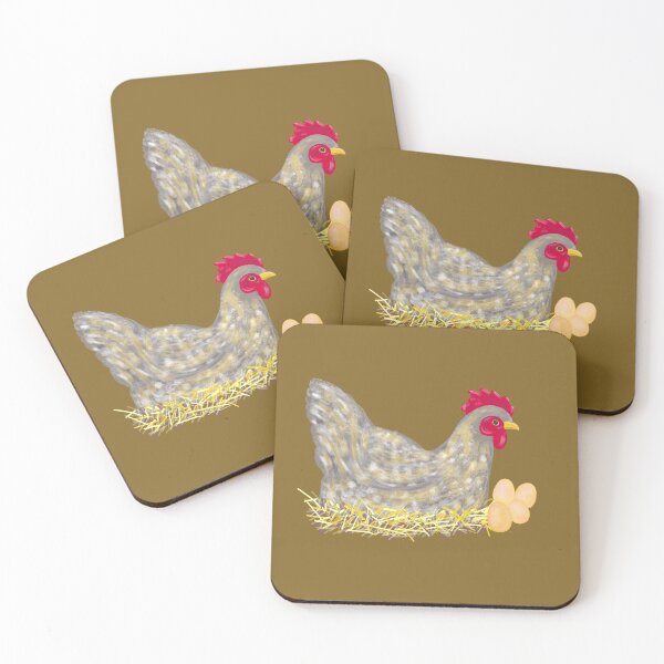 Item preview, Speckled hen in a rustic, country-style nest. designed and sold by chromyral-creations.