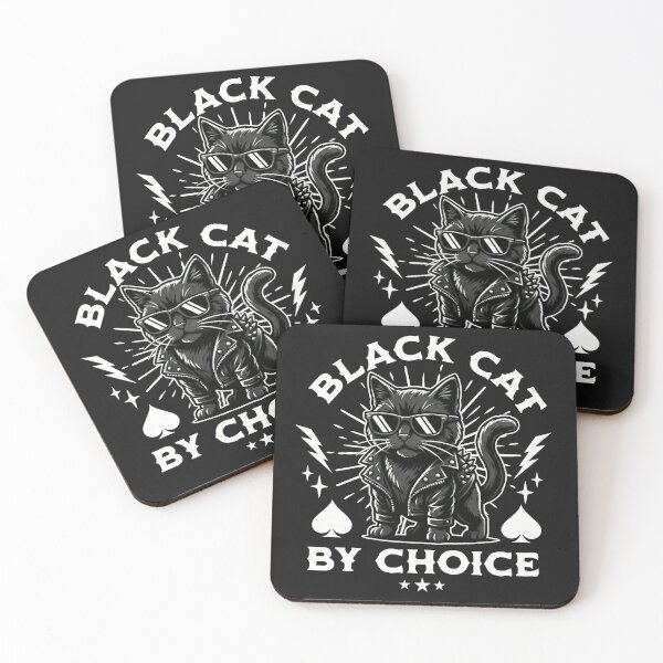 Item preview, Black Cat Black Sheep By Choice - Funny Rebel Biker Cat Art designed and sold by AdyKurniawan.