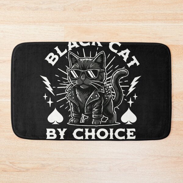 Item preview, Black Cat Black Sheep By Choice - Funny Rebel Biker Cat Art designed and sold by AdyKurniawan.