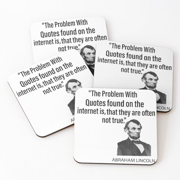 Item preview, Funny Abraham Lincolin History_ The problem with quotes found on the internet is that they are often not true designed and sold by DesignHouse8.